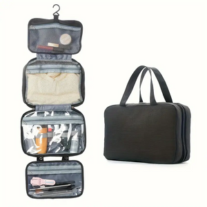 Travel Toiletry Bag With Hanging Hook