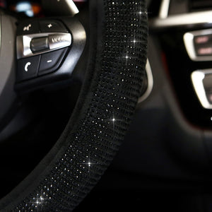 CRYSTAL STEERING WHEEL COVER