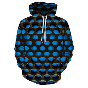 3D Graphic Printed Hoodies Geometric