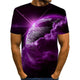 3D Graphic Printed Short Sleeve Shirts Interstellar