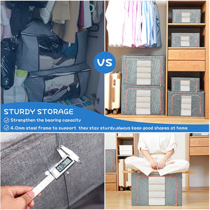 (🎁Mid Year HOT SALE 30% OFF)Oxford Cloth Steel Frame Storage Box