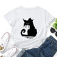 Women's T shirt Doubt cat