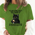 Women's T shirt Drinking Cat