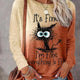 Women's T shirt Cartoon Round Neck