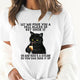 Women's T shirt Drinking Cat