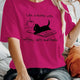 Women's T shirt Book Cat