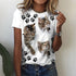 Women's T shirt White Cat 3D