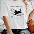 Women's T shirt Book Cat